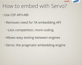 Stealing Chromium: Embedding HTML5 with the Servo Browser Engine ...