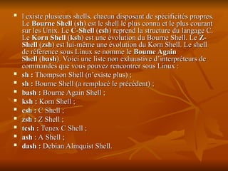 Shell Lui cours initiataion sous le Linux_Cours.ppt