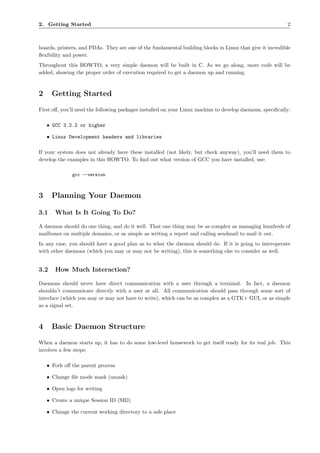 Linux Daemon Writting