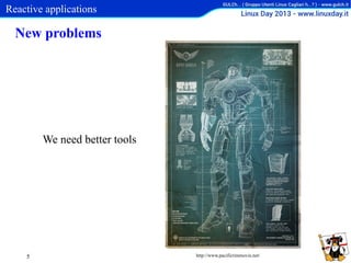 Reactive applications

New problems

We need better tools

5

http://www.pacificrimmovie.net/

 