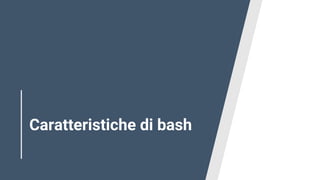 Caratteristiche di bash
 