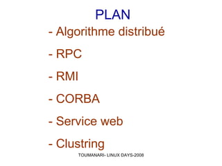 Simulations et applications réparties sous LINUX