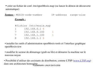 Simulations et applications réparties sous LINUX