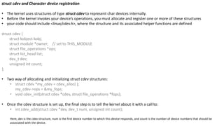 Linux device drivers | PPTX