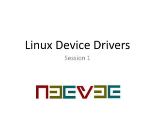 Introduction Linux Device Drivers | PPT