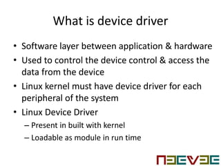 Introduction Linux Device Drivers | PPT