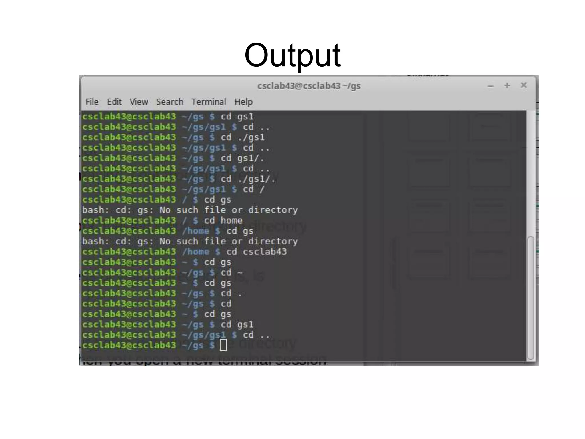 Output 