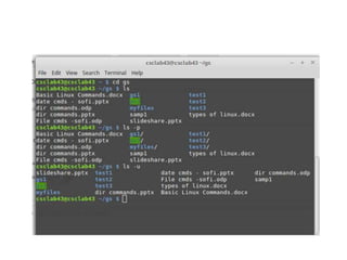 Linux - Directory commands