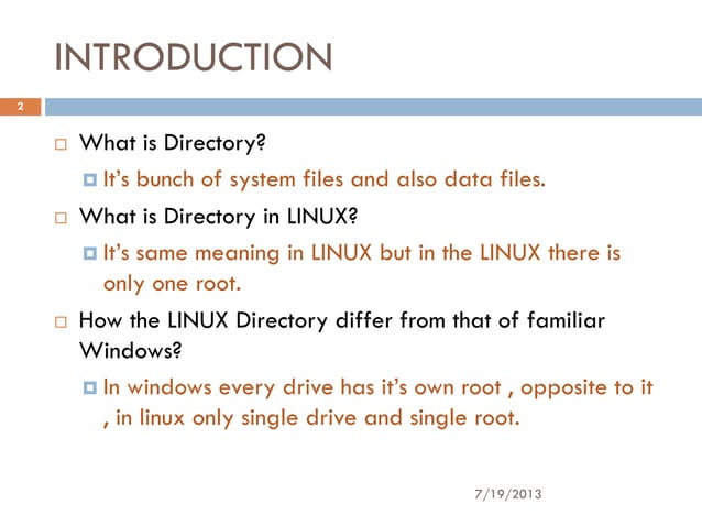 Linux directory structure by jitu mistry | PDF