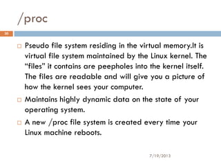 Linux directory structure by jitu mistry | PDF