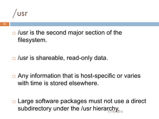Linux directory structure by jitu mistry | PDF