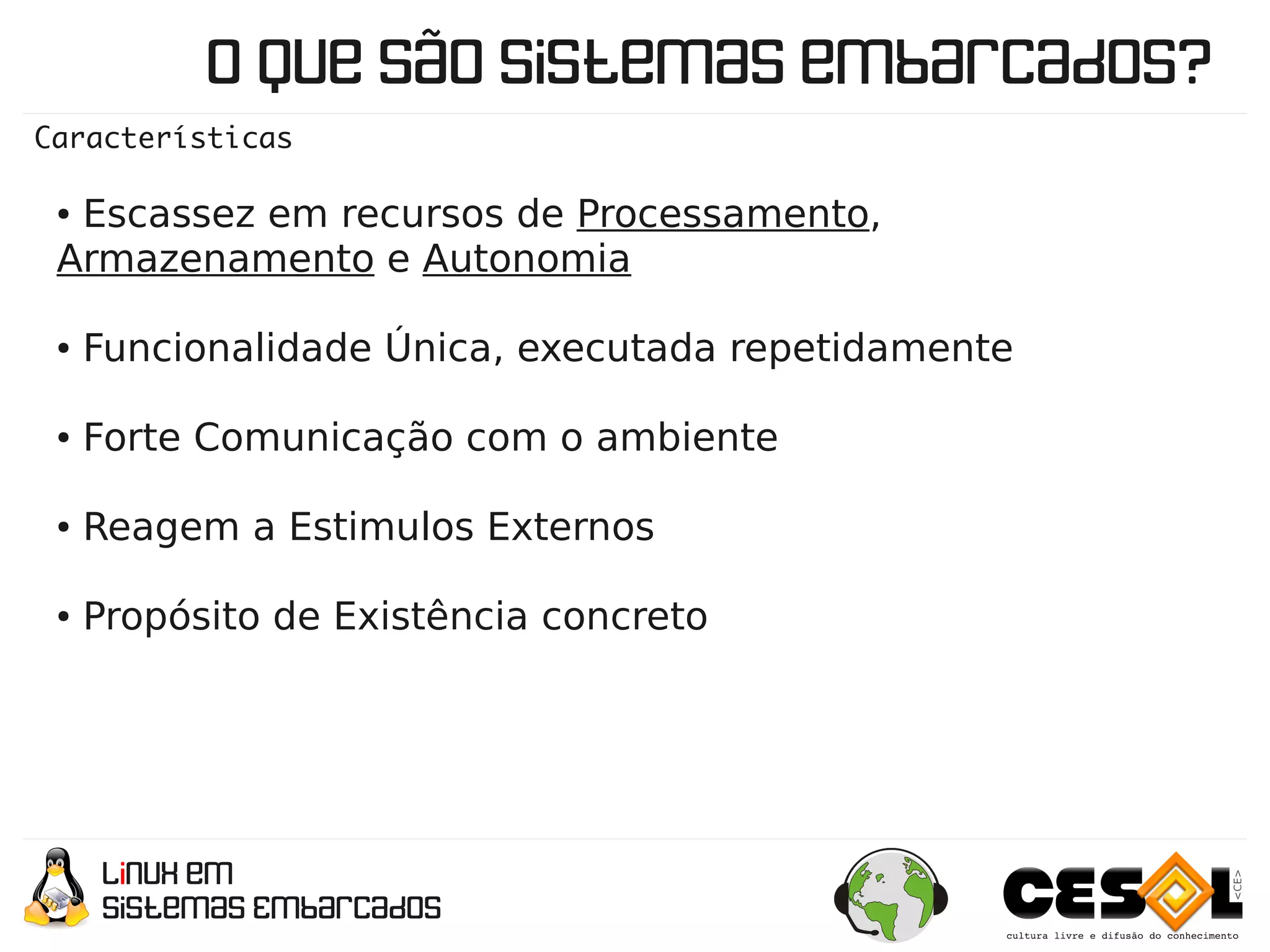 Linux em Sistemas Embarcados