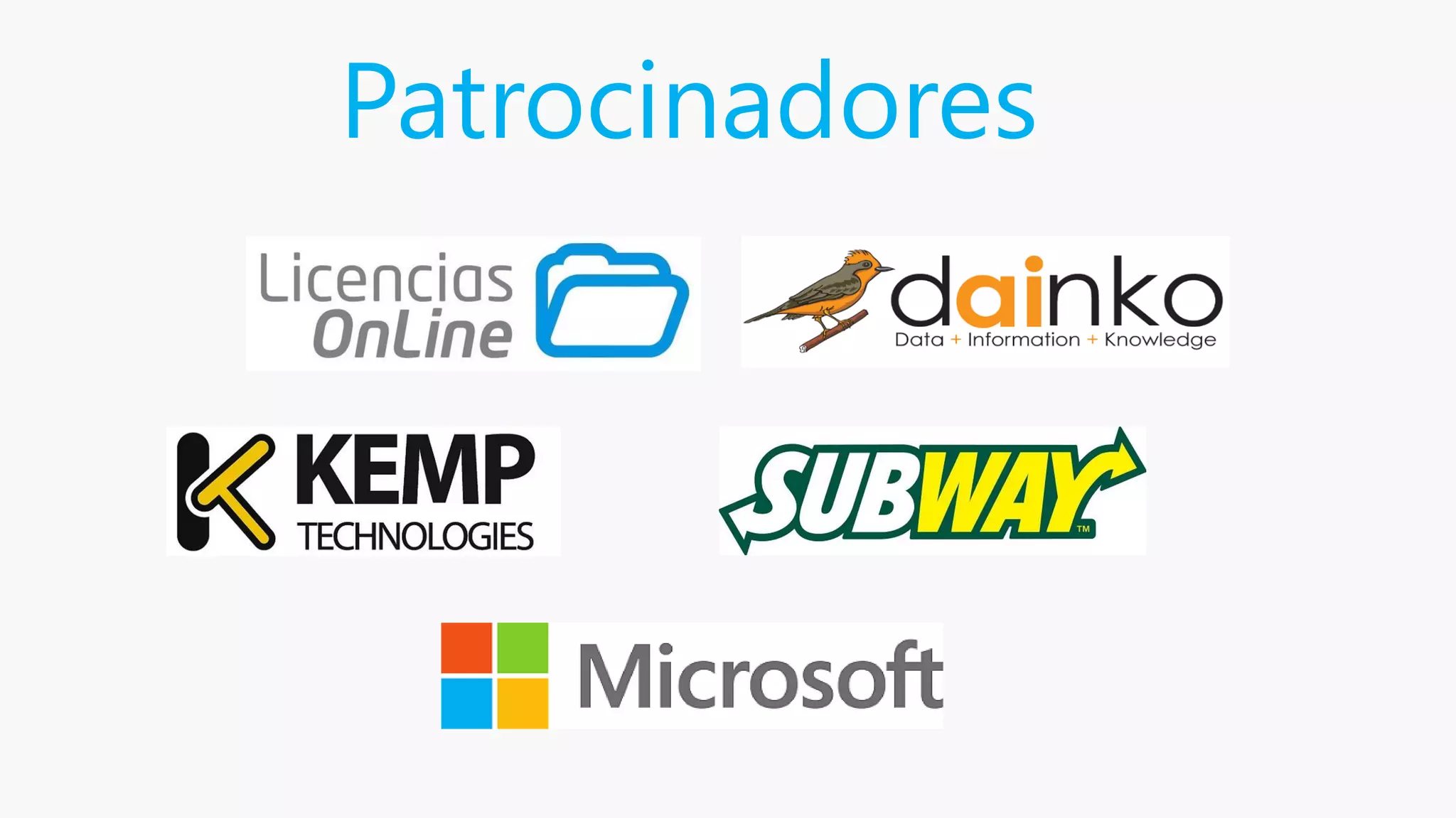 Patrocinadores
 
