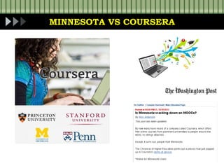 MINNESOTA VS COURSERA
 
