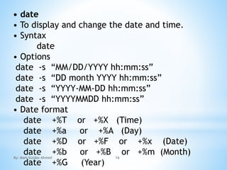 Linux file commands | PPTX