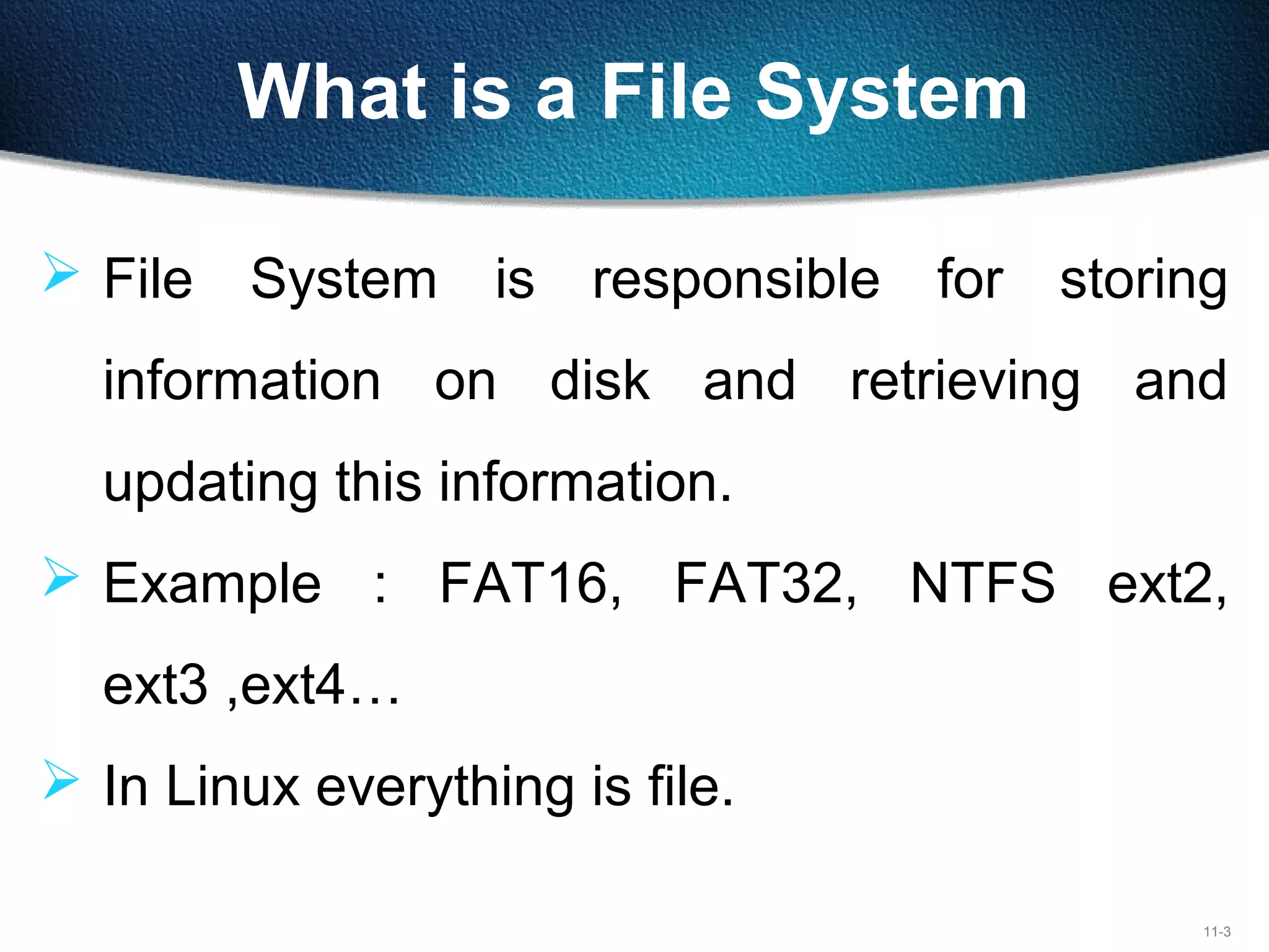 Linux file system | PPT | Operating Systems | Computer Software and ...