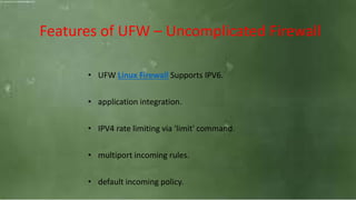 The Perfect Linux Security Firewalls | PPTX