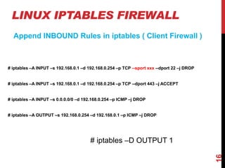 Linux firewall | PDF