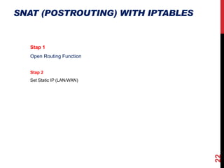 Linux firewall | PDF