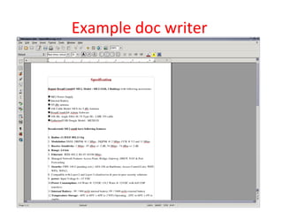 Example doc writer
 