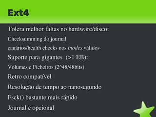 Dos meta-dados Como ? Redundância interna 