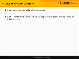 Linux fs structure (1) | PPT