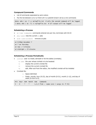 Linux fundamentals commands | PDF