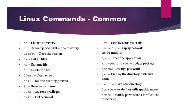 Linux fundamentals