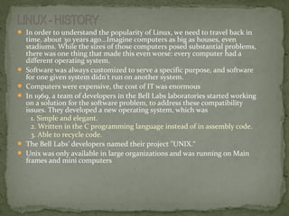 Linux fundamentals Training | PPT