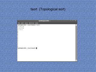 tsort  (Topological sort) 