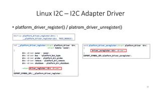 Linux I2C | PPTX