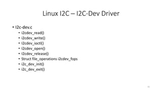 Linux I2C | PPTX