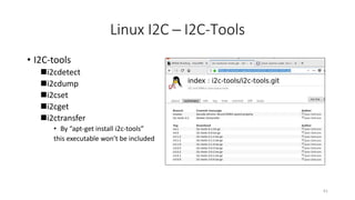 Linux I2C | PPTX