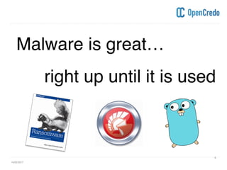 ----------------------------------------------------------------------------------------------------------------------------------------------------------------------------------------------------------------------------------------------------------
----------------------------------------------------------------------------------------------------------------------------------------------------------------------------------------------------------------------------------------------------------
Malware is great…
16/02/2017
6
right up until it is used
 