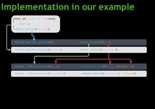 Implementation in our example
 