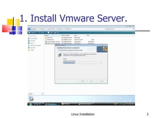 Linux(Ubuntu 9.0) Installation By VMware | PPT