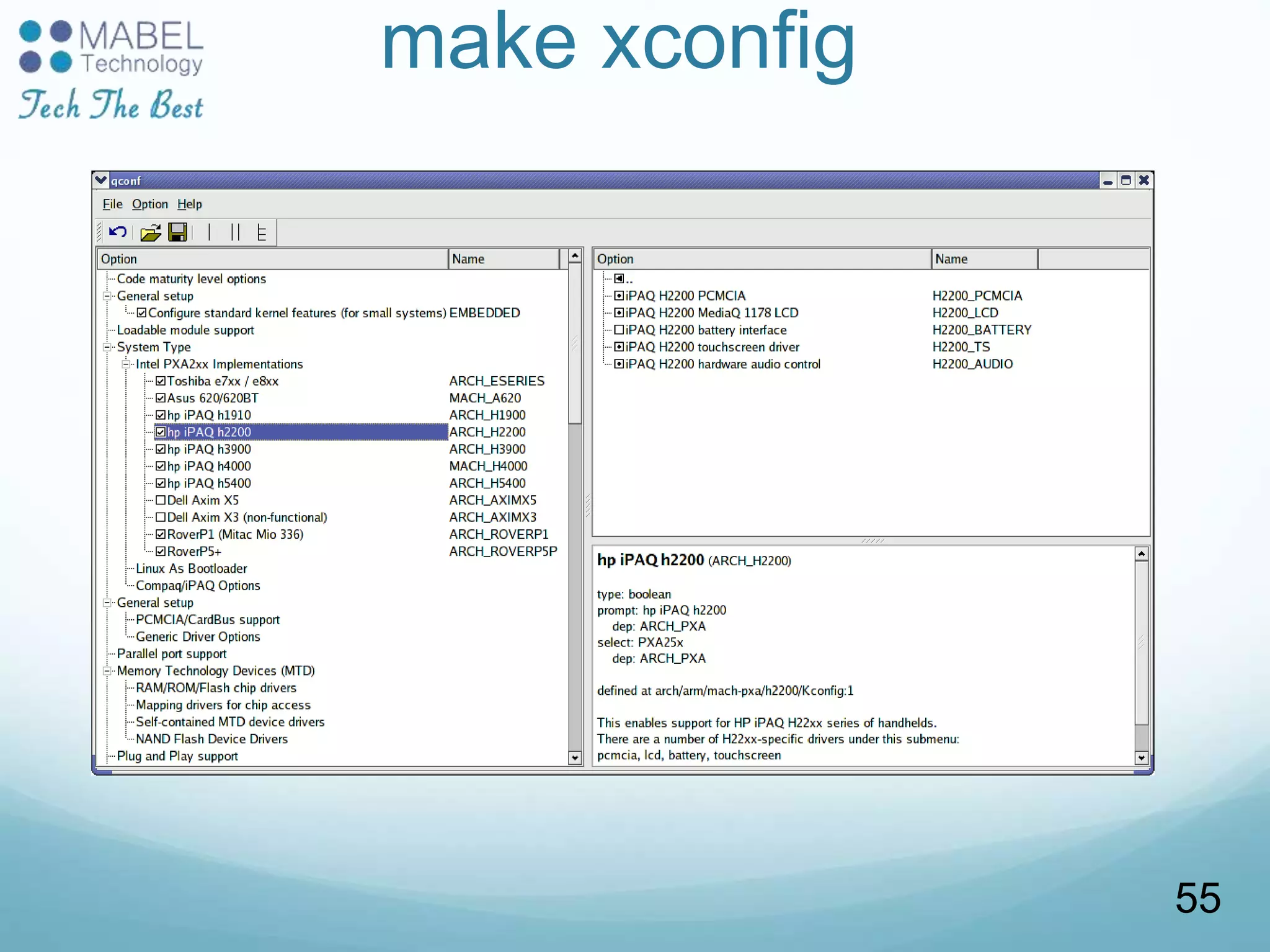 make xconfig
55
 