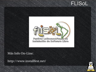 FLISoL




Más Info On-Line:

http://www.installfest.net/
 