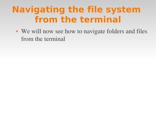 Linux intro 2 basic terminal | PDF