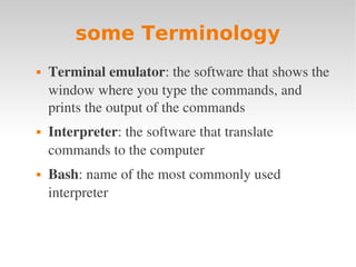 Linux intro 2 basic terminal | PDF