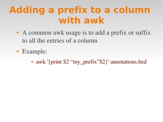 Linux intro 4 awk + makefile | PDF