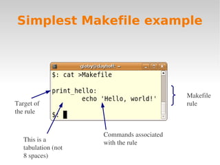 Linux intro 4 awk + makefile | PDF