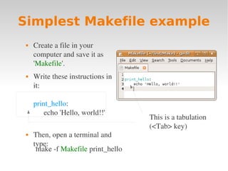 Linux intro 4 awk + makefile | PDF