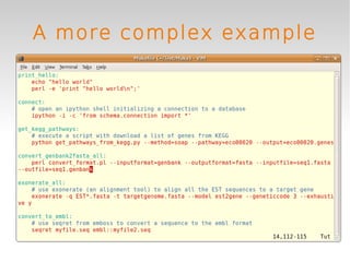 A more complex example
 