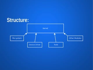 Structure:
 