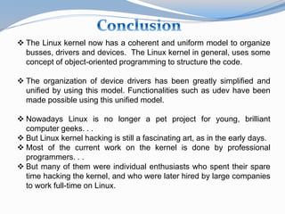 Linux kernel | PPTX