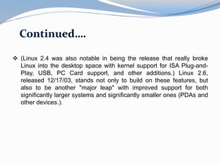 Linux kernel | PPTX