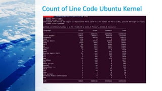 Count of Line Code Ubuntu Kernel
 