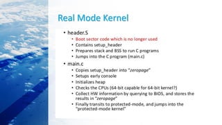 Real Mode Kernel
 