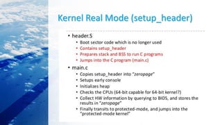 Kernel Real Mode (setup_header)
 
